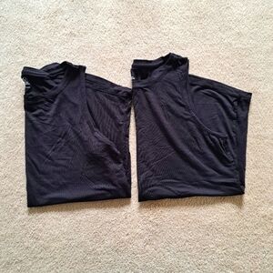 Jane and Bleecker Lounge Tanks Set Of 2 Ladies Size Small Black Sleeveless Tops